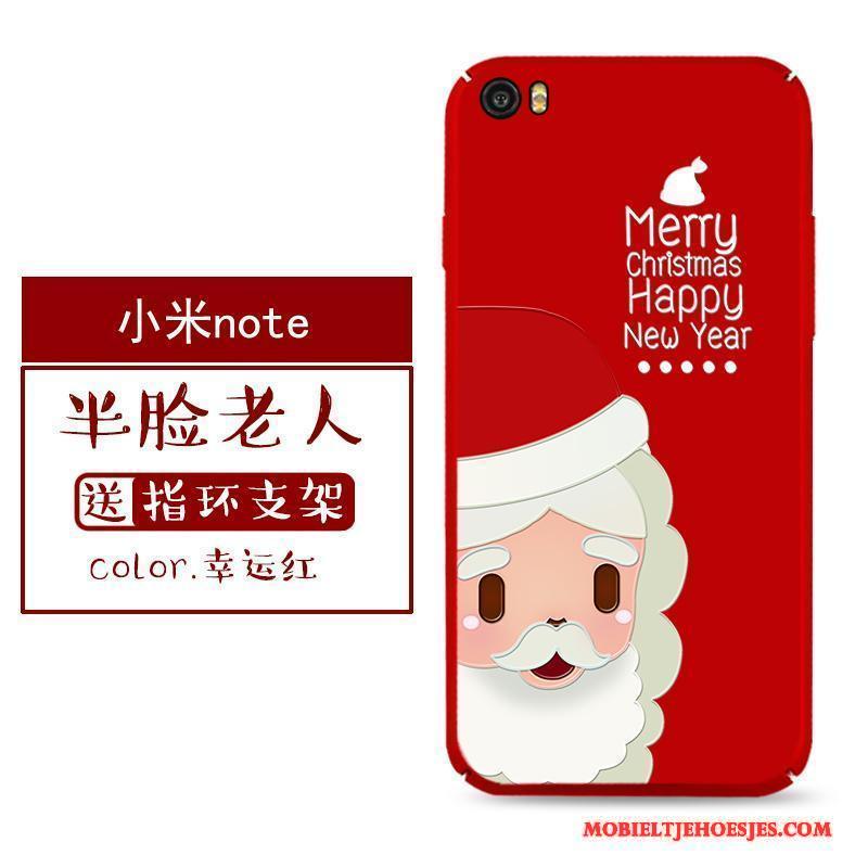 Mi Note Hard Eland Bescherming Hoesje Rood Schrobben Kerstmis