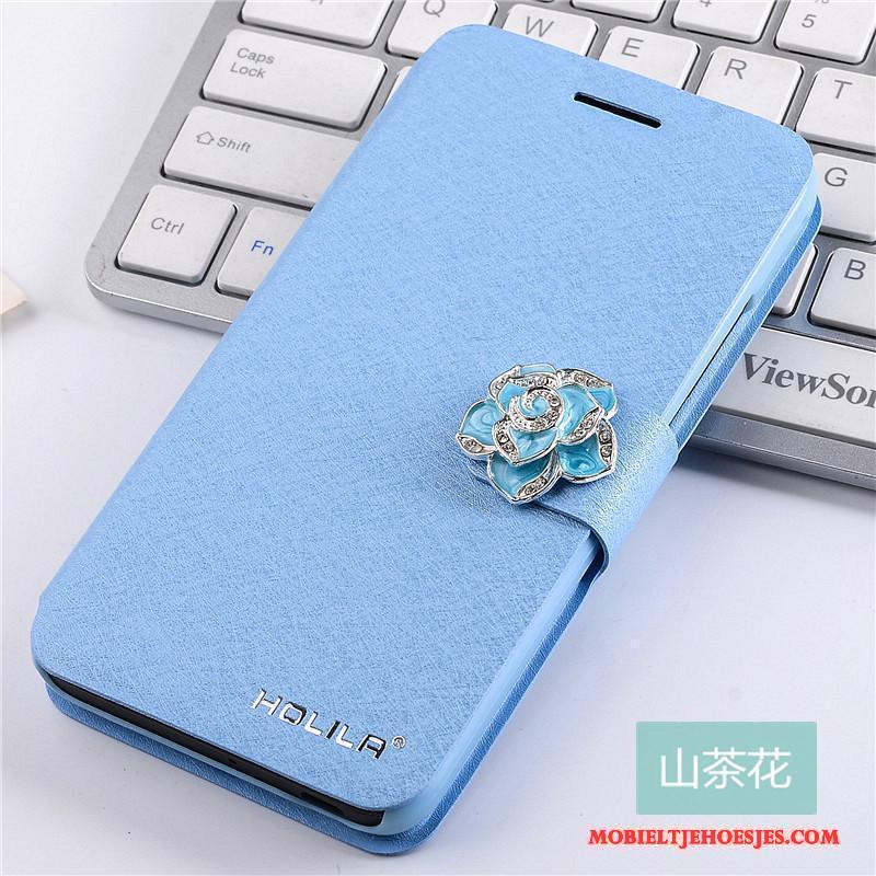 Mi Note Hoesje Lichtblauw Mobiele Telefoon Bescherming Hoes Folio Mini Leren Etui