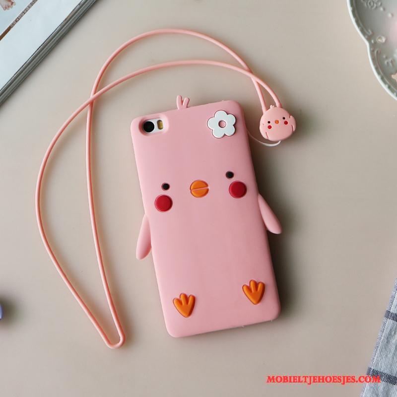 Mi Note Hoesje Mini Mooie Spotprent Bescherming Trend Geel Siliconen