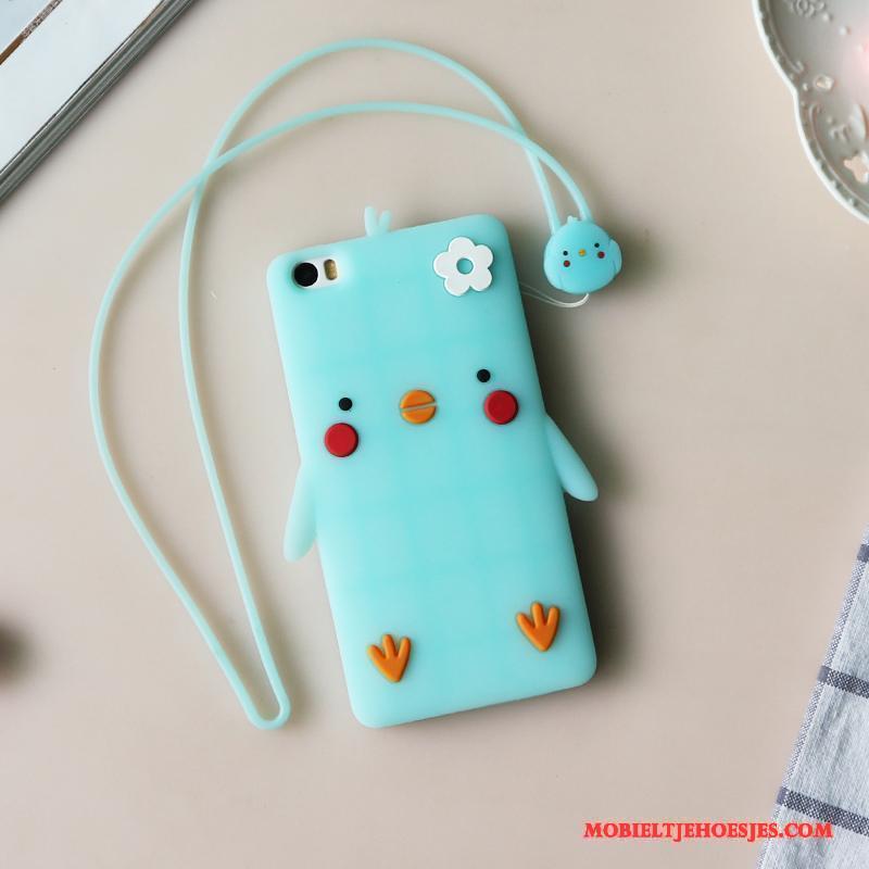 Mi Note Hoesje Mini Mooie Spotprent Bescherming Trend Geel Siliconen