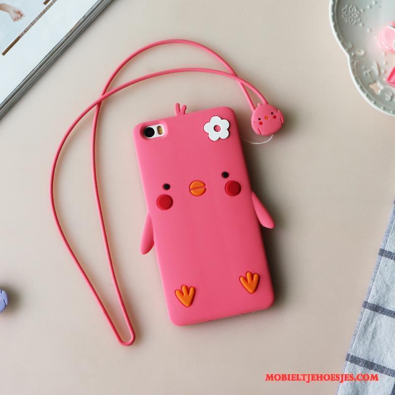 Mi Note Hoesje Mini Mooie Spotprent Bescherming Trend Geel Siliconen