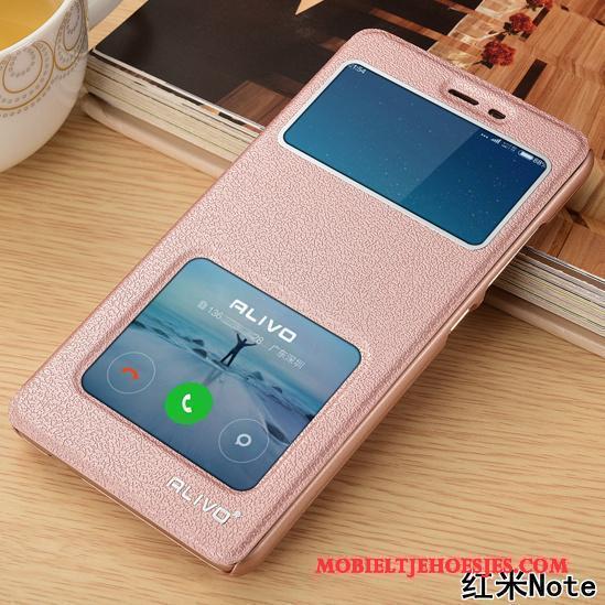 Mi Note Hoesje Telefoon Goud All Inclusive Clamshell Mini Anti-fall