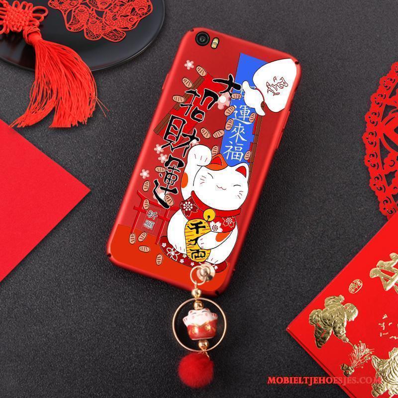 Mi Note Hoesje Telefoon Schrobben Hard Hanger Mini Rood Hond