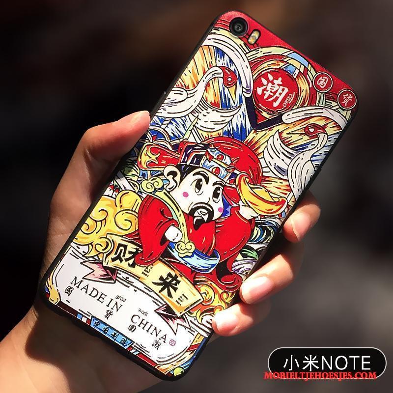 Mi Note Hoesje Telefoon Trend Kat Bescherming Rijkdom Siliconen Kleur