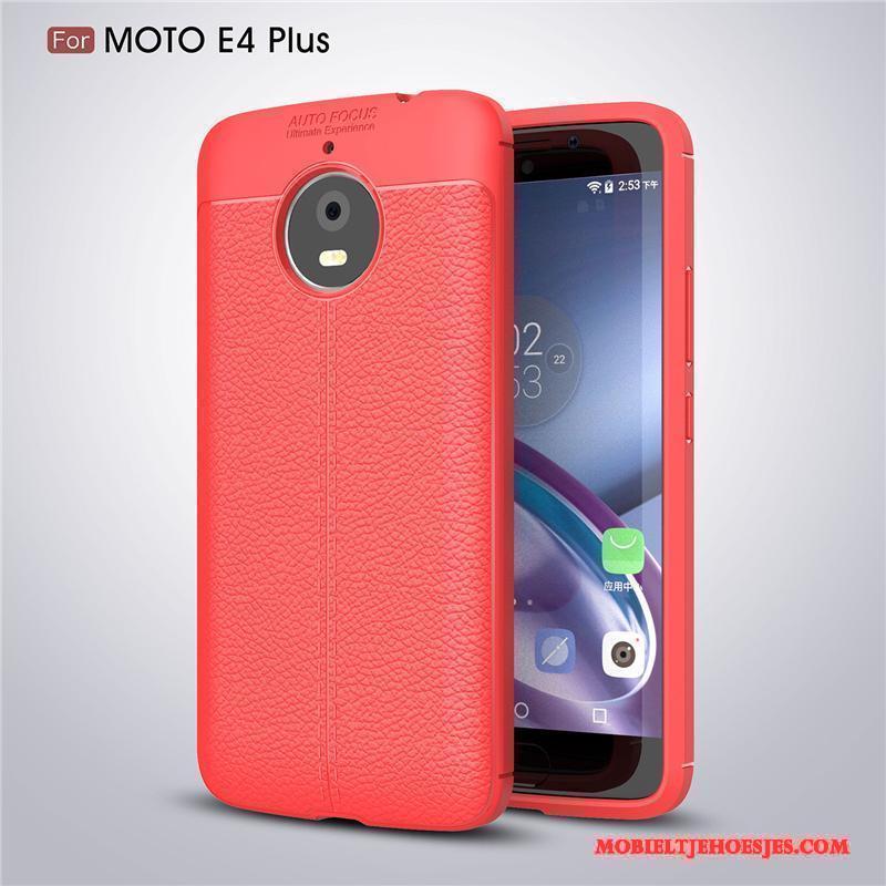 Moto E4 Plus Bescherming Zacht Hoes Anti-fall Hoesje Telefoon Blauw Siliconen