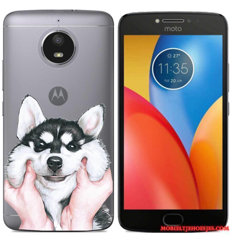 Moto E4 Plus Geschilderd Scheppend Hoesje Kleur Telefoon Zacht Siliconen