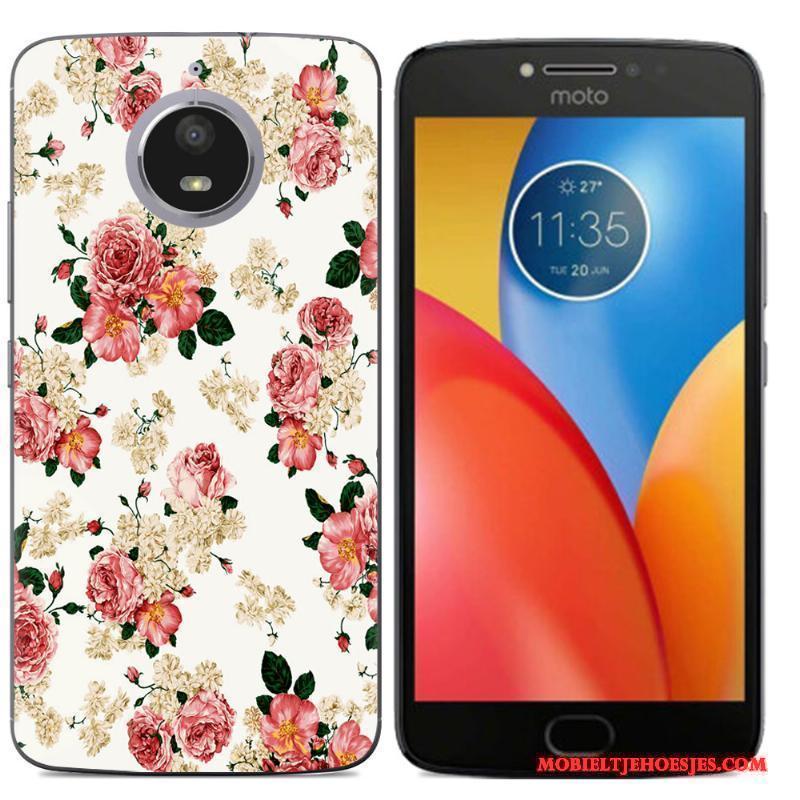 Moto E4 Plus Ondersteuning Bescherming Anti-fall Hoesje Kleur Telefoon Patroon