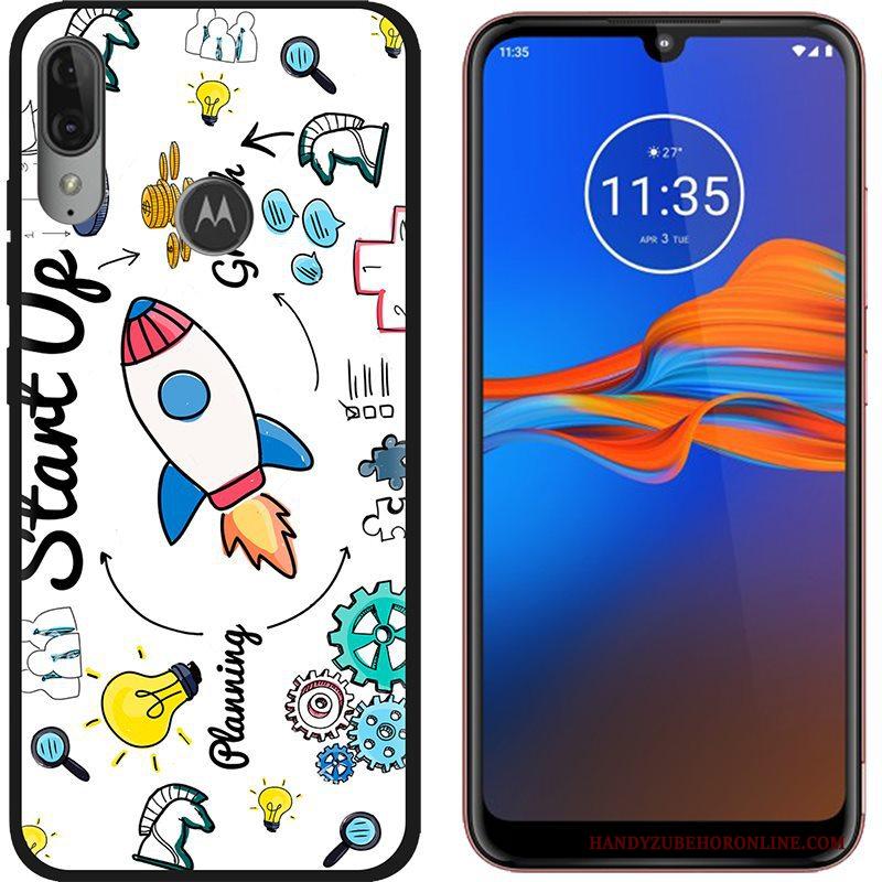 Moto E6 Plus Hoesje Spotprent Schrobben Groen Geschilderd Hete Verkoop Hoes Doek