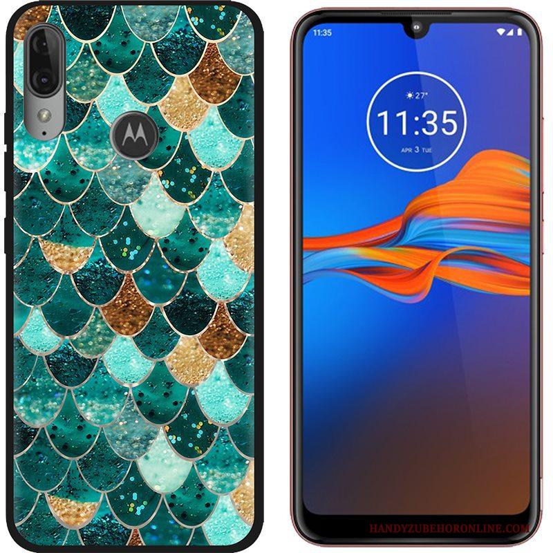 Moto E6 Plus Hoesje Spotprent Schrobben Groen Geschilderd Hete Verkoop Hoes Doek