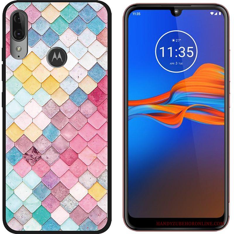 Moto E6 Plus Hoesje Spotprent Schrobben Groen Geschilderd Hete Verkoop Hoes Doek