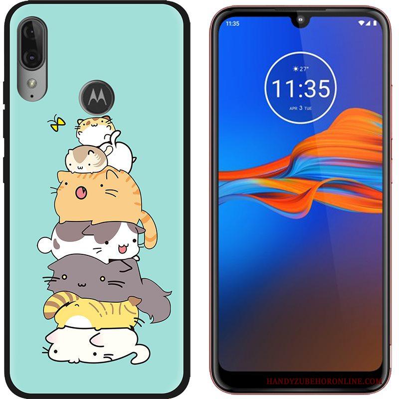 Moto E6 Plus Hoesje Spotprent Schrobben Groen Geschilderd Hete Verkoop Hoes Doek