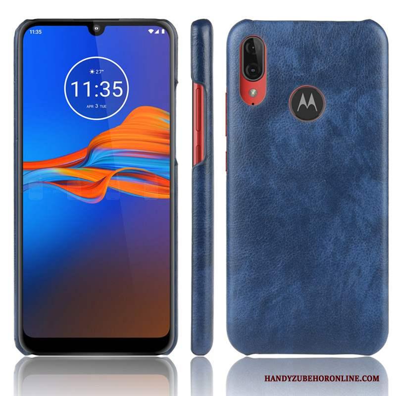 Moto E6 Plus Mobiele Telefoon Rood Kwaliteit Hoesje Leer Bescherming