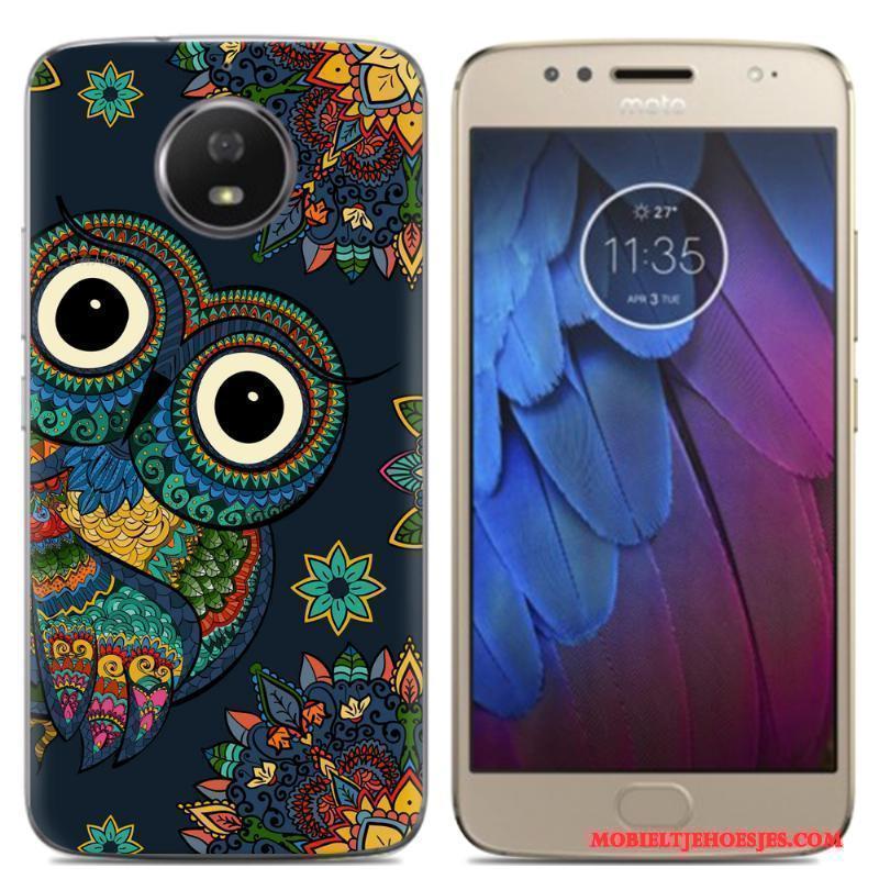 Moto G5 Hoesje Eenvoudige Siliconen Geel Nieuw Trend Groen Zacht