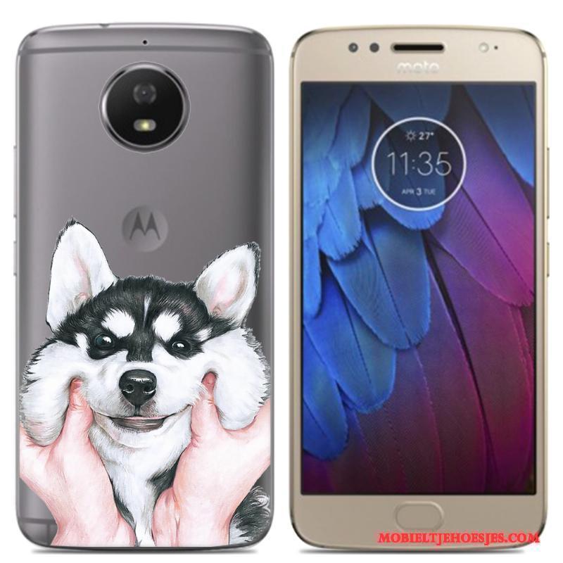 Moto G5 Hoesje Eenvoudige Siliconen Geel Nieuw Trend Groen Zacht