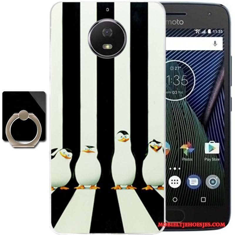 Moto G5 Plus Anti-fall Hoesje Telefoon Roze Bescherming