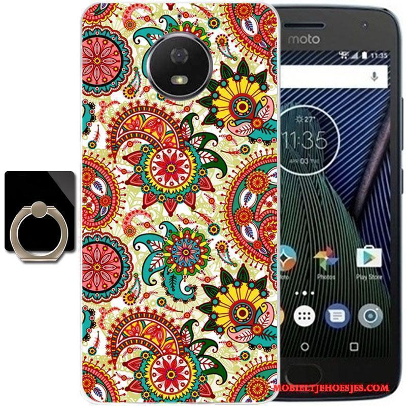 Moto G5 Plus Hoesje Telefoon All Inclusive Anti-fall Siliconen Spotprent Zacht Bescherming