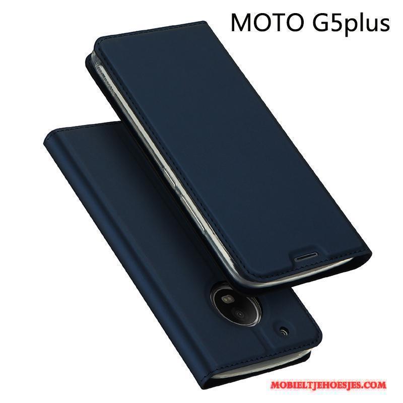 Moto G5 Plus Mobiele Telefoon Lichte En Dun Bescherming Bedrijf Anti-fall Hoesje Rose Goud