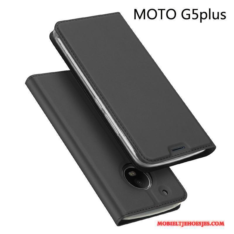 Moto G5 Plus Mobiele Telefoon Lichte En Dun Bescherming Bedrijf Anti-fall Hoesje Rose Goud
