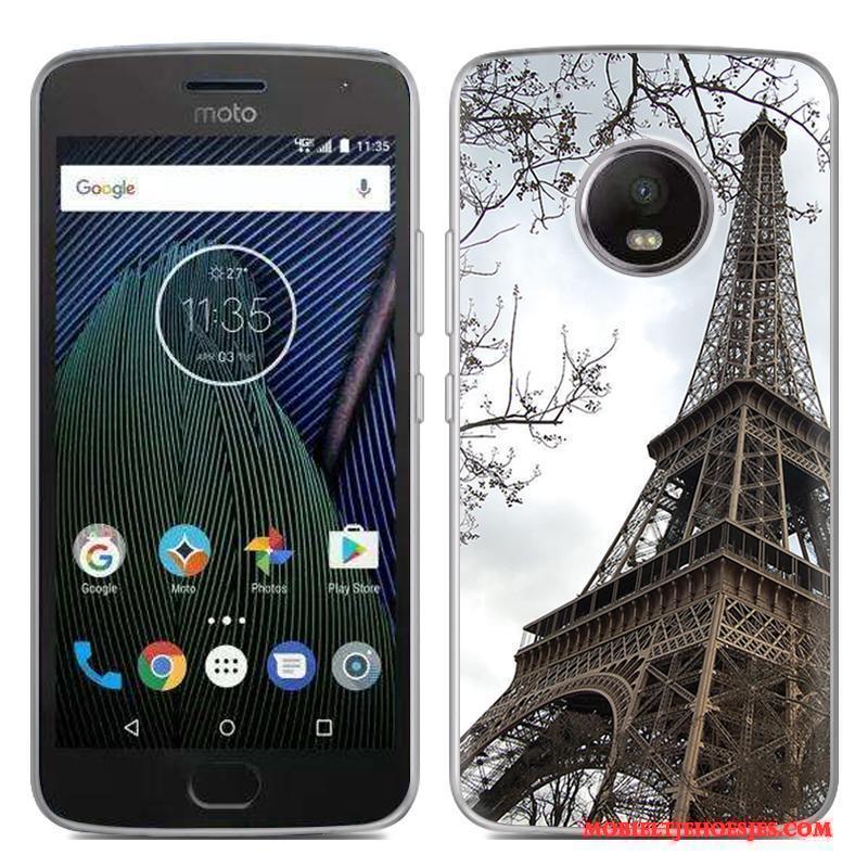 Moto G5 Plus Mobiele Telefoon Scheppend Siliconen Wit Hoesje Telefoon Zacht Speciale