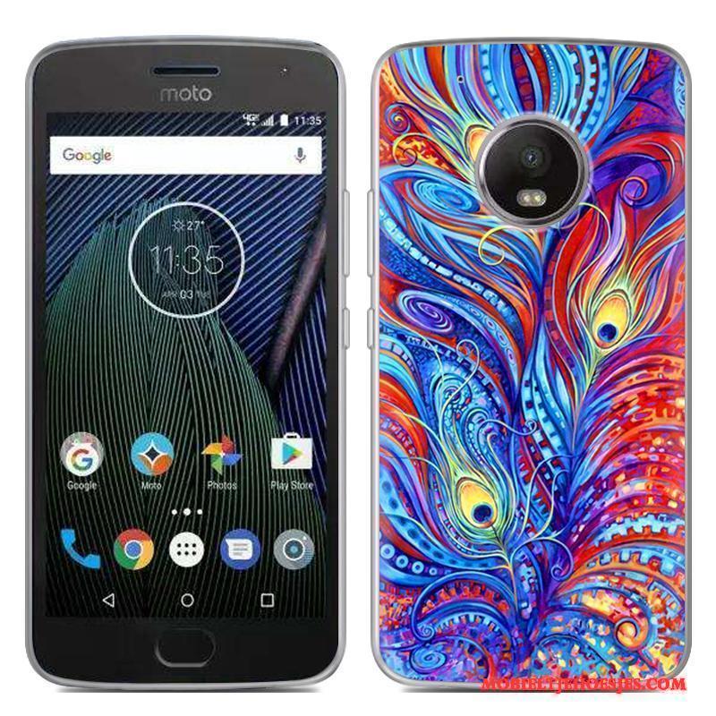 Moto G5 Plus Mobiele Telefoon Scheppend Siliconen Wit Hoesje Telefoon Zacht Speciale