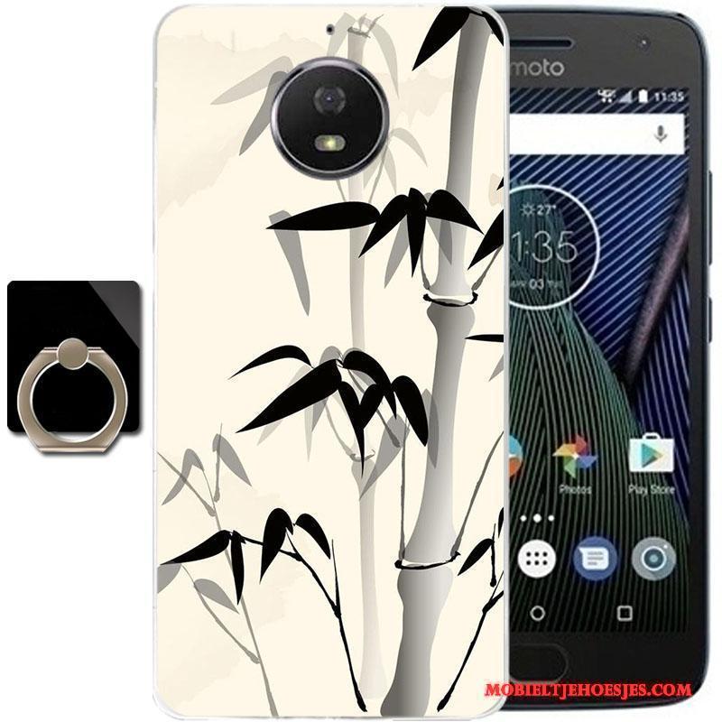 Moto G5s Plus Anti-fall Blauw Bescherming Hoes Hoesje Telefoon