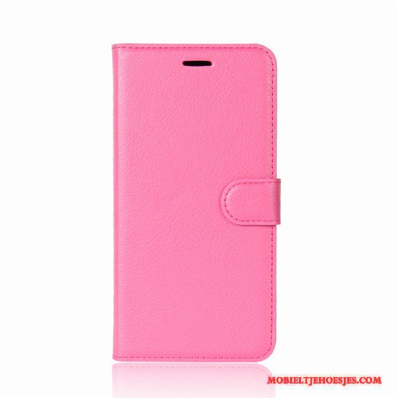 Moto G5s Plus Hoesje Bescherming Purper Siliconen Leren Etui Clamshell Trend Zacht