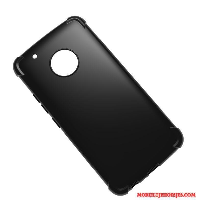 Moto G5s Plus Hoesje Bescherming Tas Zacht Hoes Zwart Antislip Mobiele Telefoon