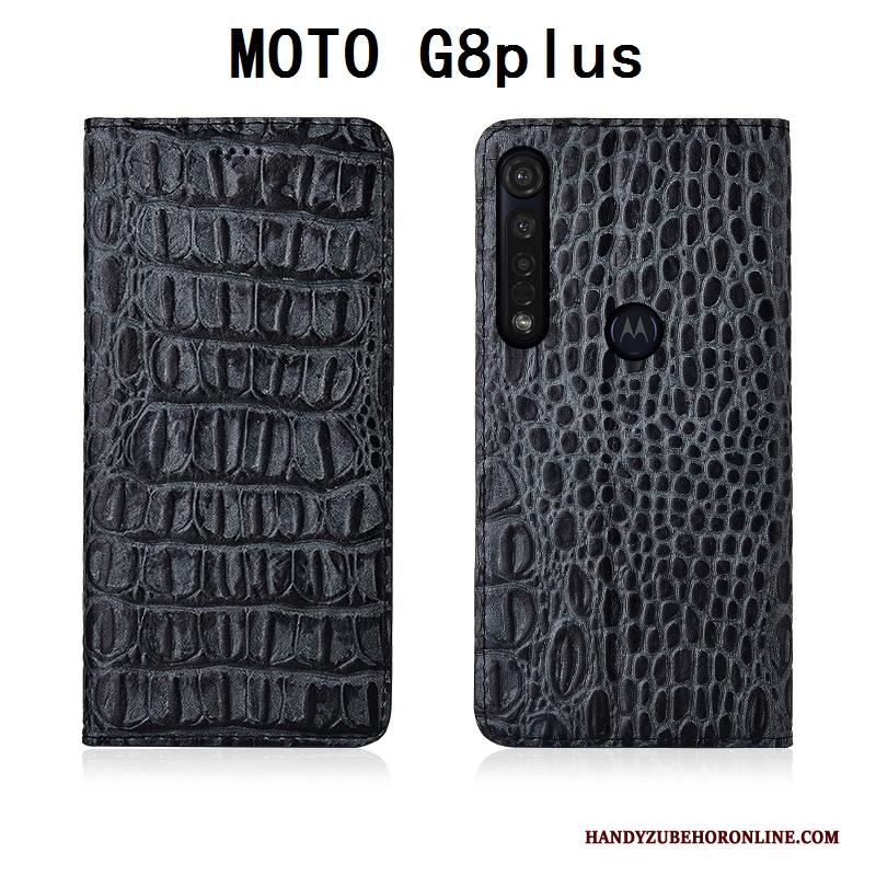 Moto G8 Plus Bescherming Mobiele Telefoon Folio Echt Leer Zacht Hoesje Telefoon All Inclusive