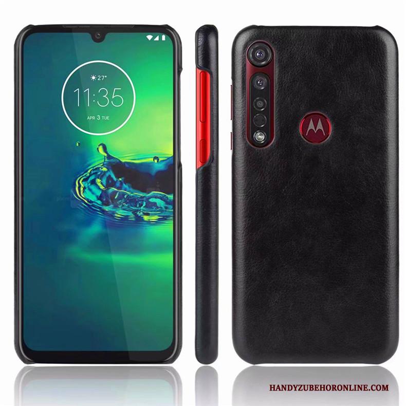 Moto G8 Plus Eenvoudige Bescherming Hoesje Telefoon Anti-fall Blauw