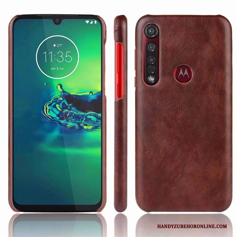 Moto G8 Plus Eenvoudige Bescherming Hoesje Telefoon Anti-fall Blauw