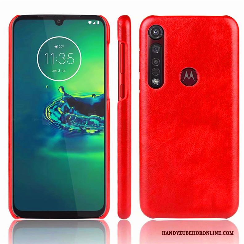 Moto G8 Plus Eenvoudige Bescherming Hoesje Telefoon Anti-fall Blauw