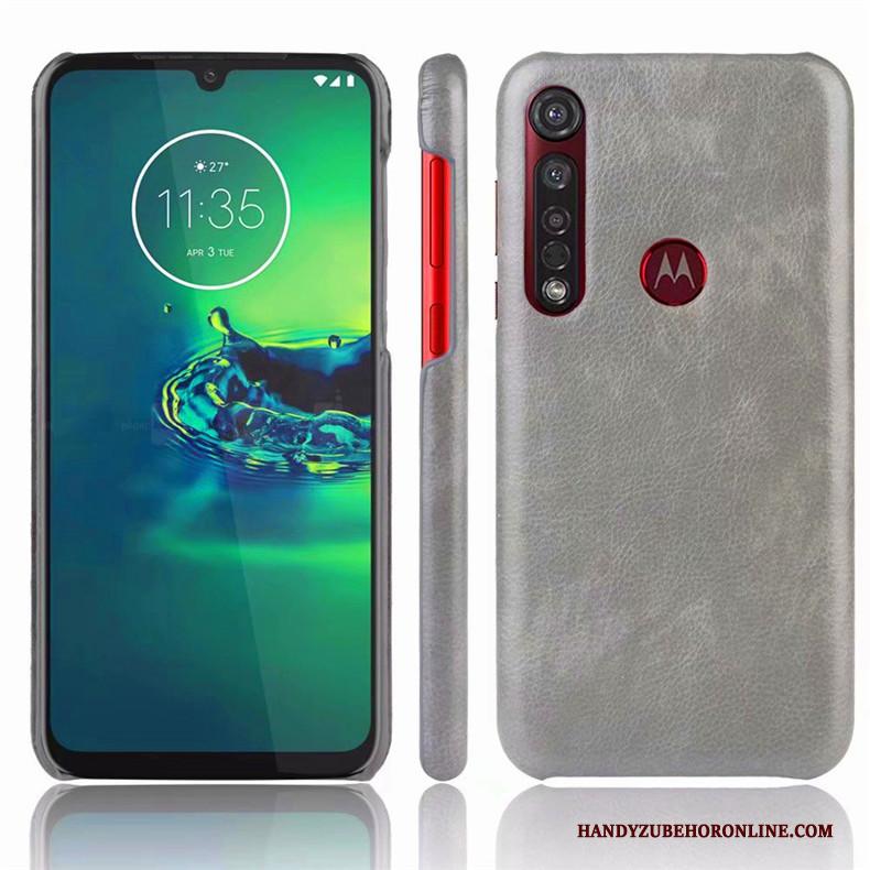 Moto G8 Plus Eenvoudige Bescherming Hoesje Telefoon Anti-fall Blauw