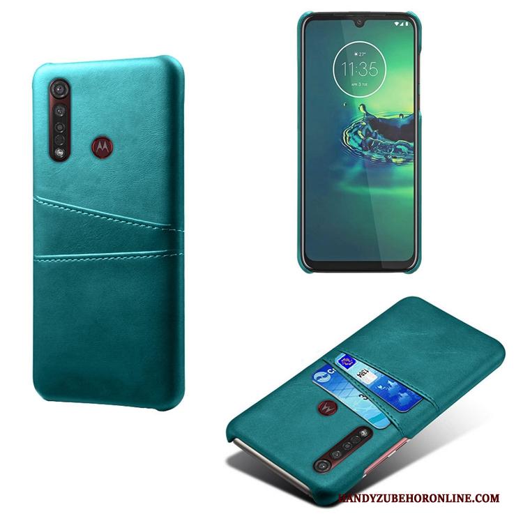 Moto G8 Plus Geel Mini Koe Anti-fall Hoesje Telefoon Tas Patroon