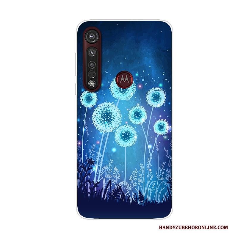 Moto G8 Plus Hoesje Anti-fall Rood Mobiele Telefoon Scheppend Hoes Trend Spotprent