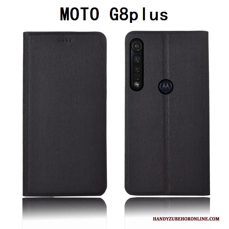 Moto G8 Plus Hoesje Bescherming Mobiele Telefoon Patroon Anti-fall Zacht Leren Etui Hoes