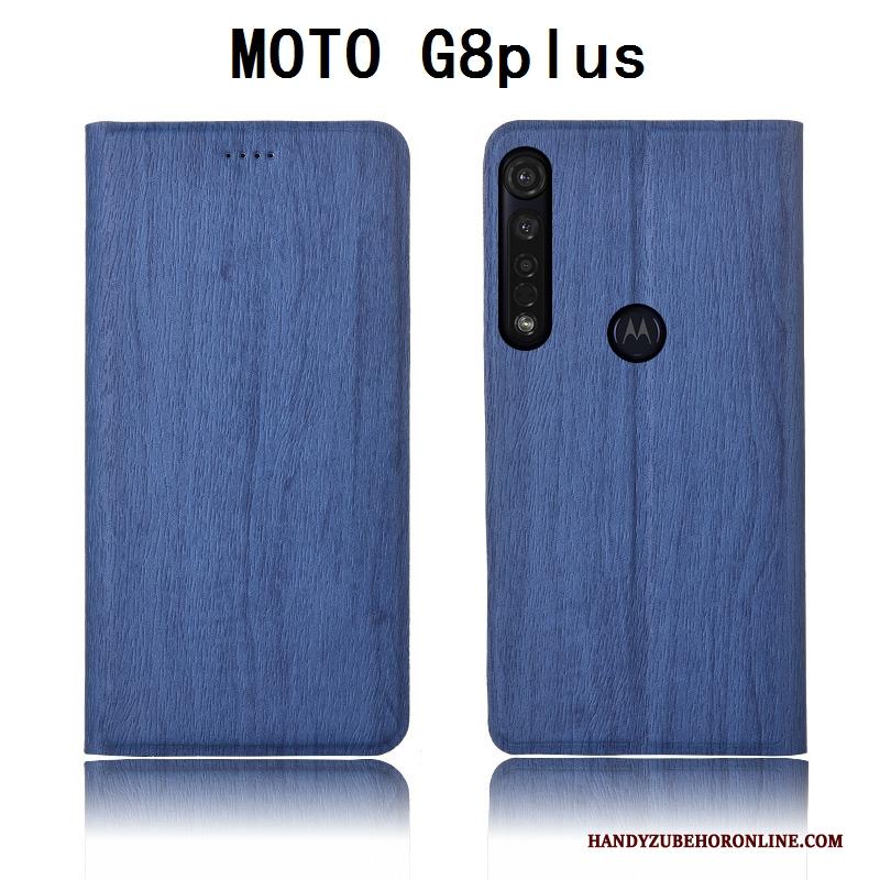 Moto G8 Plus Hoesje Bescherming Mobiele Telefoon Patroon Anti-fall Zacht Leren Etui Hoes