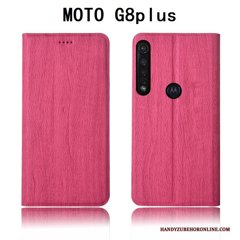 Moto G8 Plus Hoesje Bescherming Mobiele Telefoon Patroon Anti-fall Zacht Leren Etui Hoes