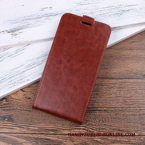 Moto G8 Plus Leren Etui Folio Bescherming Portemonnee Hoesje Telefoon Trend Zwart