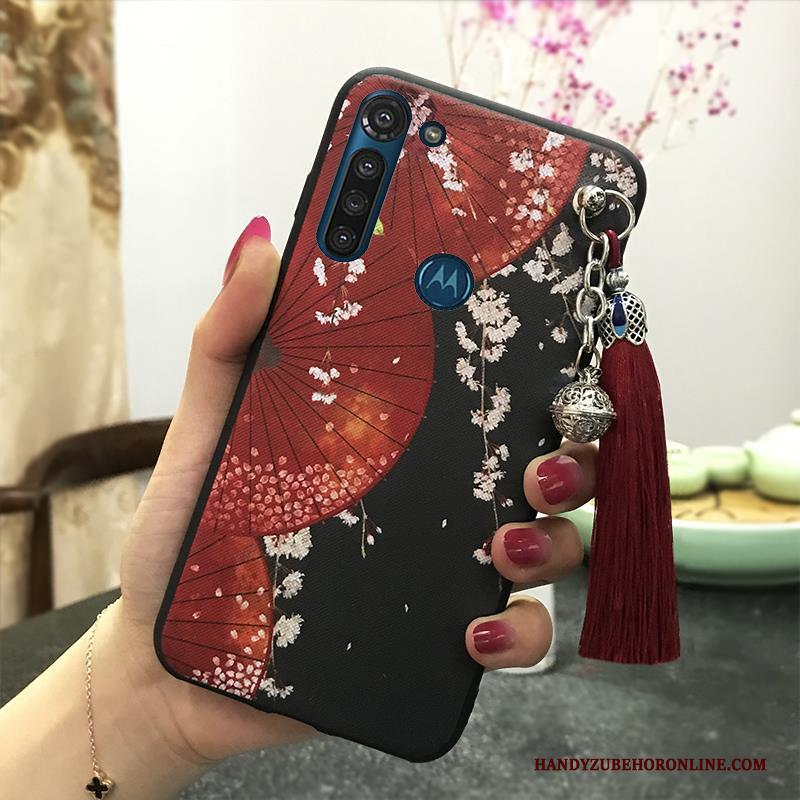 Moto G8 Power Hoesje Ondersteuning Hanger Mobiele Telefoon Kwasten Wind Bescherming Paleis