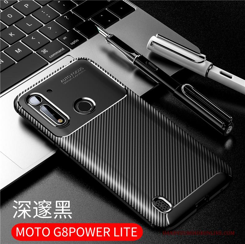 Moto G8 Power Lite Hoesje All Inclusive Blauw Bescherming Trendy Merk Zacht Nieuw Eenvoudige