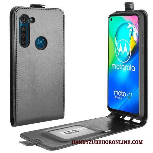 Moto G8 Power Portemonnee Hoesje Telefoon Kaart Leren Etui Trend Bedrijf Bescherming