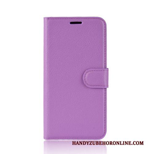 Moto G8 Power Purper Soort Aziatische Vrucht Portemonnee Anti-fall Kaart Folio Hoesje Telefoon