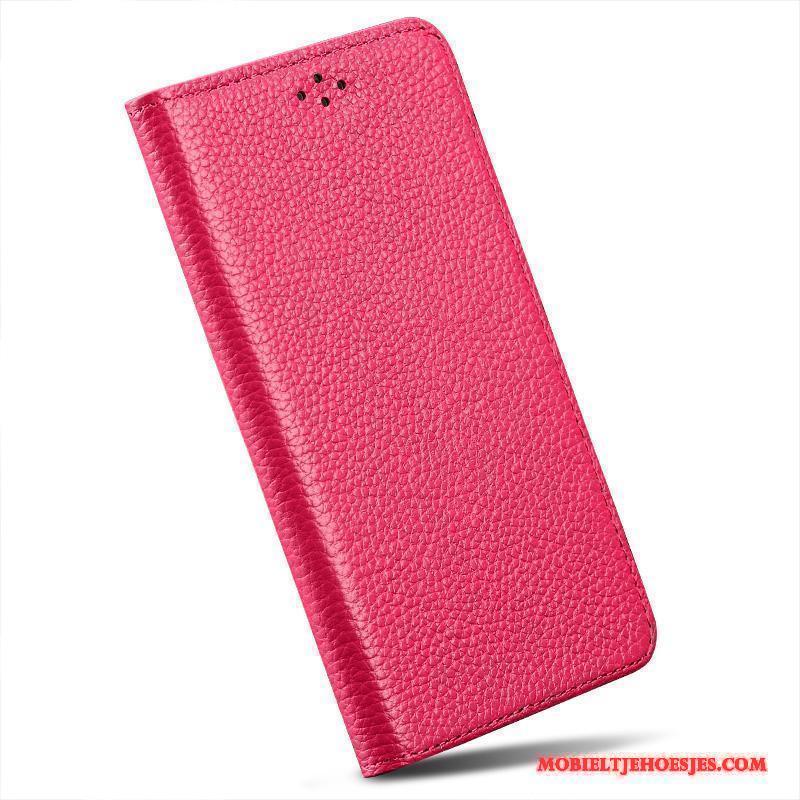 Moto Nexus 6 Bescherming Rood Mobiele Telefoon Hoesje Telefoon Folio Leren Etui