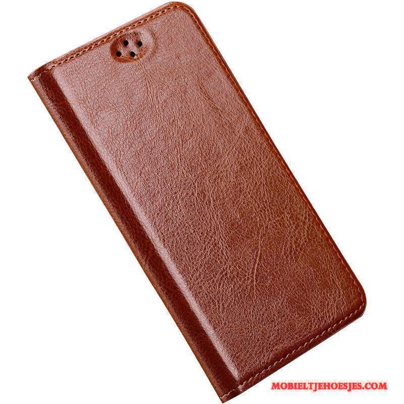 Moto X Clamshell Echt Leer Bescherming Hoesje Telefoon Anti-fall Luxe Leren Etui