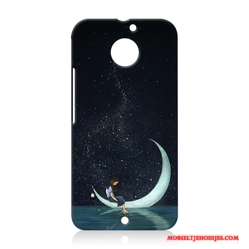 Moto X Hoes Blauw Bescherming Hoesje Telefoon Hard Anti-fall