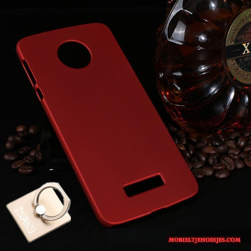 Moto Z Play Hard Hoesje Telefoon Rood Bescherming