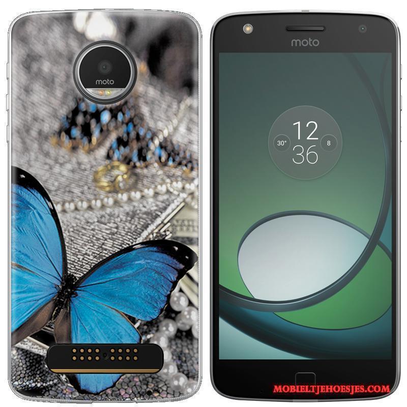 Moto Z Play Hoesje Telefoon Blauw Mobiele Telefoon Bescherming