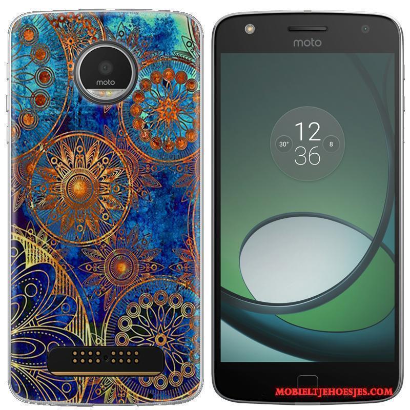 Moto Z Play Hoesje Telefoon Blauw Mobiele Telefoon Bescherming