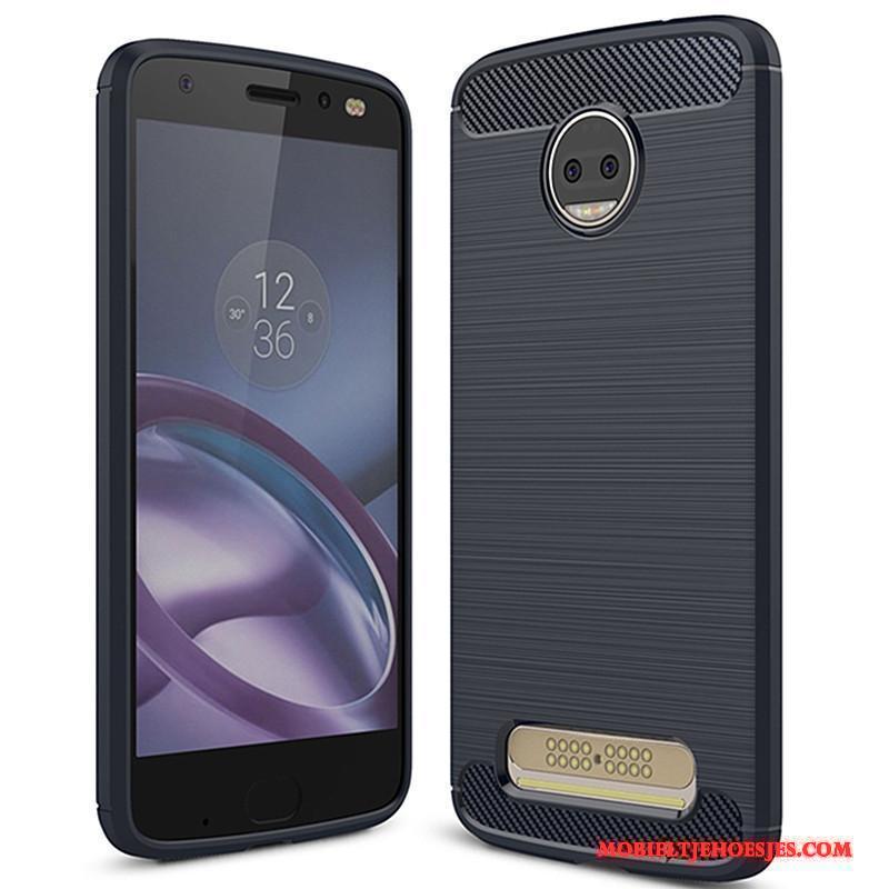 Moto Z2 Force Edition Siliconen Hoesje Telefoon Zacht Bescherming Rood