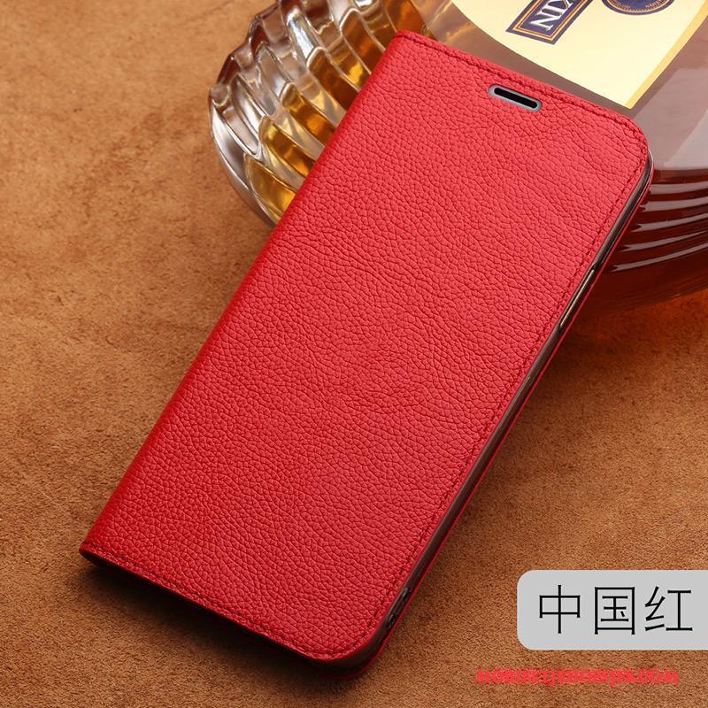 Moto Z2 Play Bescherming Scheppend Hoesje Telefoon Rood Folio Anti-fall Leren Etui